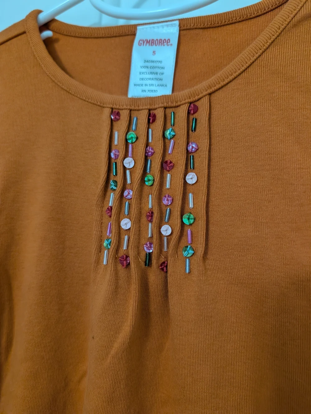 Vintage Gymboree Harvest Leaves Velour Pants Beaded Top Fall Outfit 4 5
